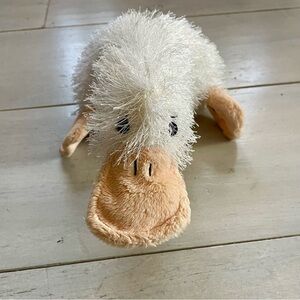 GANZ Webkinz Fluffy Platypus White Body Tan Bill/Feet Plush No Code